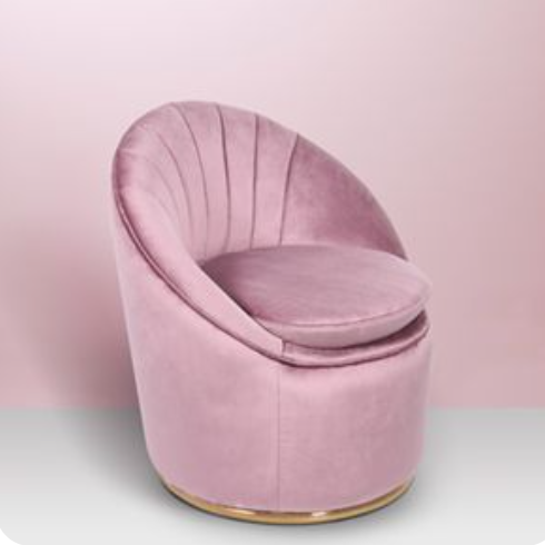 Round deals puffy chair